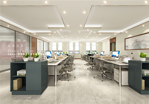 红寺堡绿地办公室装修设计案例_PY_红寺堡办公室装修公司_COP