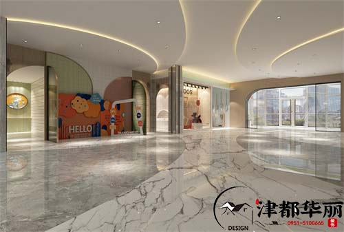 红寺堡银川华益商场大厅装修设计方案|打造优质的服务型空间