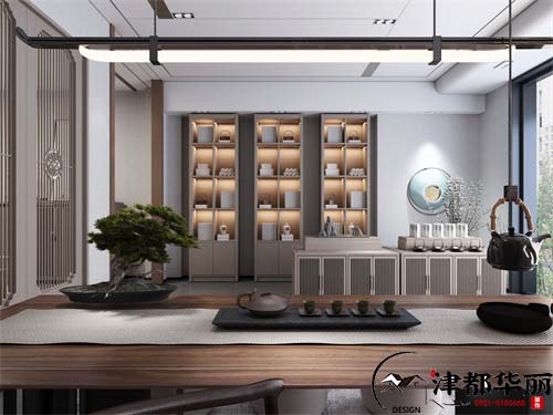 红寺堡尚饮茶楼设计方案鉴赏|红寺堡茶楼设计装修公司推荐