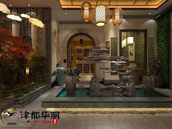 红寺堡奢澜休闲会所装修设计，低调的奢华，恢宏的气势
