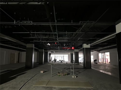 红寺堡装修公司|红寺堡奥蒲商业大厅装修施工进度