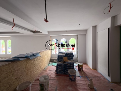 红寺堡装修公司|红寺堡酵雅餐厅设计装修项目施工后期进度