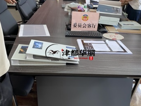 红寺堡装修公司|红寺堡君临售楼部样板间设计装修项目现场选择样品