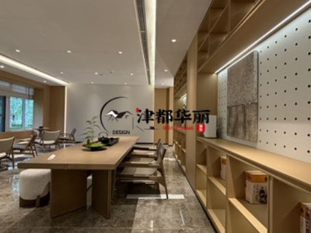 红寺堡装修公司|红寺堡望远民生售楼部展厅装修设计实景