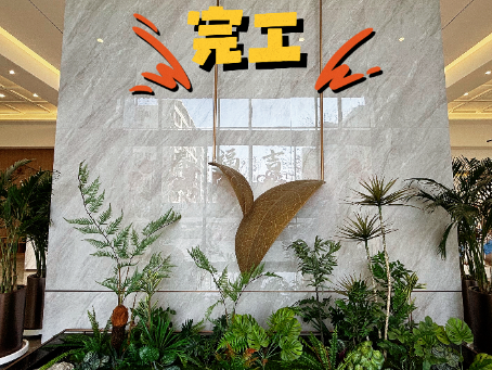 红寺堡装修公司推荐|红寺堡大河雲初售楼部装修软装布场