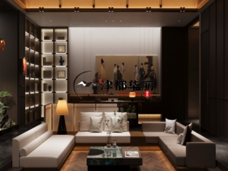 红寺堡装修公司推荐|红寺堡阅海澜境会所设计装修惊艳效果方案分享